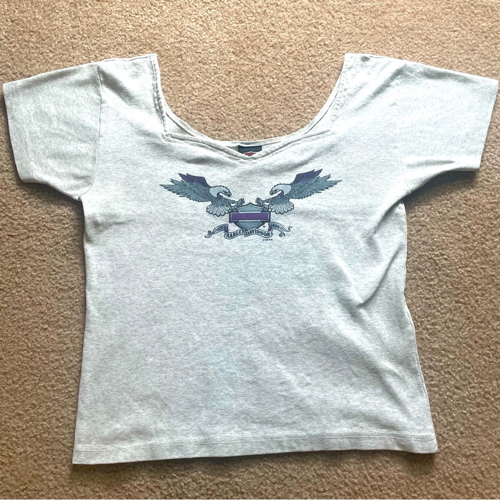 Vintage 1995 Harley Davidson baby tee